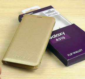    Samsung Flip Wallet for Samsung J7 Prime Gold 3