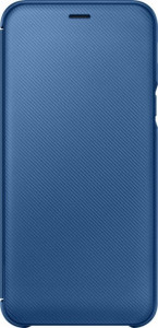 - Samsung Flip wallet cover A6 2018 (EF-WA600CLEGRU) Blue