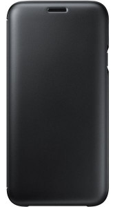    Samsung J7 (2017)/J730-EF-WJ730CBEGRU Wallet Cover Black