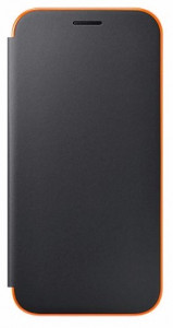    Samsung Neon Flip Cover, Black for A520