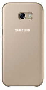    Samsung Neon Flip Cover, Gold for A520 3