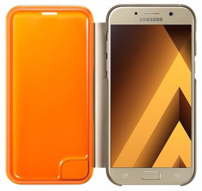    Samsung Neon Flip Cover, Gold for A520 4