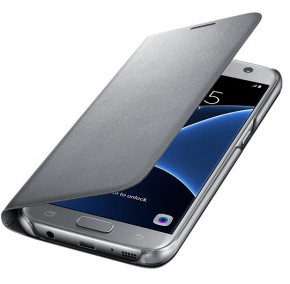  Samsung S7/G930 Led View Cover Silver 3