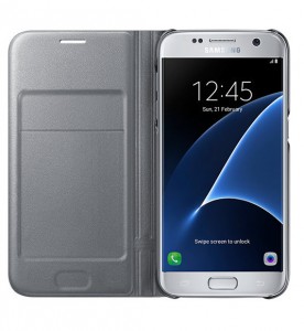  Samsung S7/G930 Led View Cover Silver 4