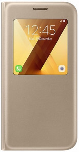    Samsung A520, S View Standing Cover (Gold)