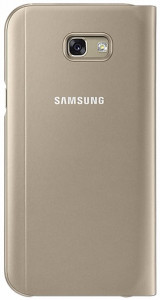    Samsung A720, S View Standing Cover (Gold) 3