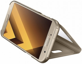    Samsung A720, S View Standing Cover (Gold) 6