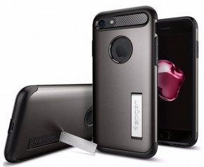  Spigen Case Slim Armor Gun Metal iPhone 7 (SGP-042CS20301) 5