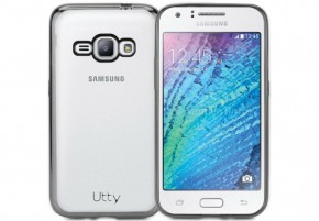  Utty Electroplating TPU Samsung J1(2016) J120 Silver 3