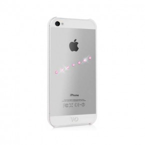   iPhone 5 White Diamonds Sash Ice Pink (1210SIC41)