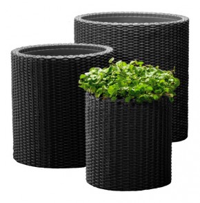     Time Eco Cylinder Planter Set  SMLG