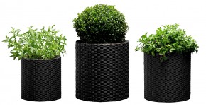     Time Eco Cylinder Planter Set  SMLG 4