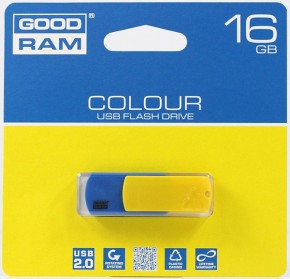  USB Goodram Colour 16GB Ukraine (Blue/Yellow) (PD16GH2GRCOBYR9) 3