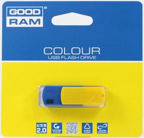  USB Goodram Colour 32GB Ukraine, Blue/Yellow (PD32GH2GRCOBYR9) 3