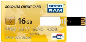  USB Goodram Credit Card 16GB Gold (PD16GH2GRCCPR9)