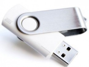  USB Goodram 8Gb Twister White bulk (PD8GH2GRTSBW)