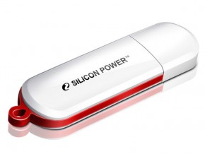  USB Silicon Power Lux Mini 320 8GB White (SP008GBUF2320V1W)