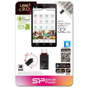  Silicon Power 32GB Mobile X31 USB 3.0 (SP032GBUF3X31V1K) 6