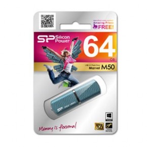  Silicon Power 64Gb Marvel M50 Aqua Blue USB3.0 (SP064GBUF3M50V1B) 4