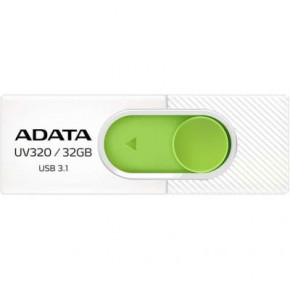   USB A-Data 32GB UV320 USB 3.1 White/Green (AUV320-32G-RWHGN) (0)