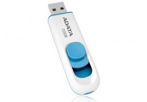  USB A-Data C008 16GB White (AC008-16G-RWE)