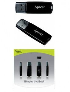  USB Apacer AH322 4GB Black (AP4GAH322B-1) 4