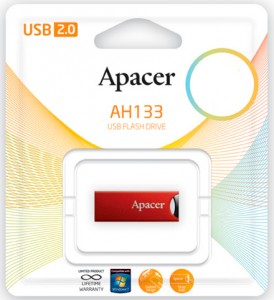  USB Apacer AH133 16GB Red USB 2.0 (AP16GAH133R-1) 5