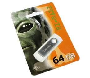 -' HI-RALI 64GB Shuttle series Silver (HI-64GBSHSL)