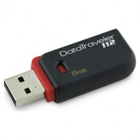  USB Kingston DT112 8GB Black Red