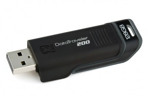  USB Kingston DT200 128GB Black (DT200/128GB)