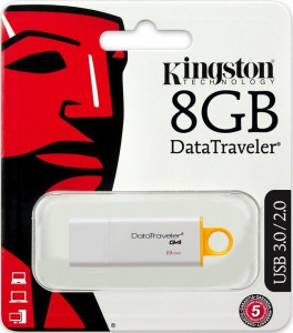  USB Kingston DataTraveler G4 USB 3.0 8Gb White 3