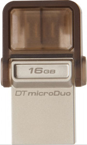  Kingston DataTraveler MicroDuo OTG 16Gb Brown