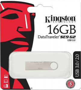  USB Kingston DataTraveler SE9 G2 USB 3.0 16Gb Silver 3