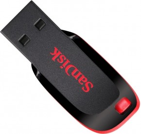  USB Sandisk Cruzer Blade 64GB Black Red (SDCZ50-064G-B35)