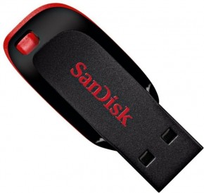  USB Sandisk Cruzer Blade 64GB Black Red (SDCZ50-064G-B35) 3