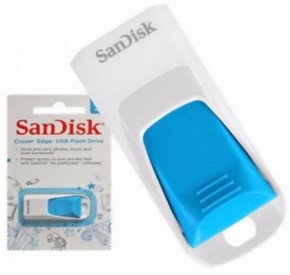  Sandisk Cruzer Edge 16Gb White-Blue (SDCZ51W-016G-B35B) 3