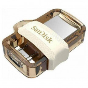 - SanDisk Ultra Dual Drive OTG White-Gold (SDDD3-064G-G46GW)