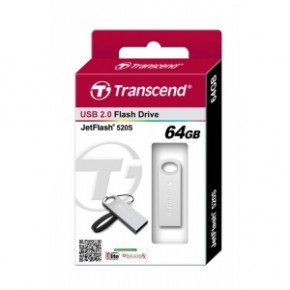  USB Transcend JetFlash 520 8GB Silver (TS8GJF520S) 6