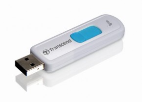  USB Transcend JetFlash 530 8GB White (TS8GJF530)