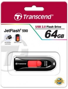  USB Transcend JetFlash 590 64GB Black (TS64GJF590K) 3