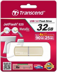  USB Transcend JetFlash 820 32GB Gold (TS32GJF820G) 3