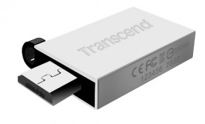  USB USB Transcend JetFlash OTG 380 16GB Silver (TS16GJF380S) 4