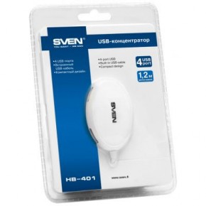 USB HUB Sven HB-401 white 5