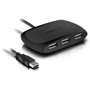  Speedlink Snappy USB Hub (SL-140011-BK)