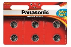  Panasonic CR 2025 BLI 6 Lithium