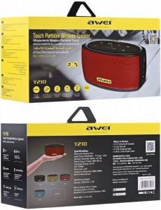   AWEI Y210 Bluetooth Speaker Red 3