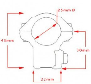    Hawke Matchmount 9-11mm/Med (920996) 3