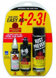    Universal Shooters Choice Choice Universal Gun Care Pack .-  1 Bore Cleaner(2 oz), 1  FP-10 Lubricant (4 oz), 1   (CLP01)