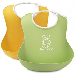  BabyBjorn Soft Bib 2 Green/Yellow