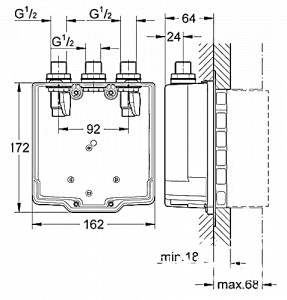   Grohe Eurosmart Cosmopolitan 36322000 3